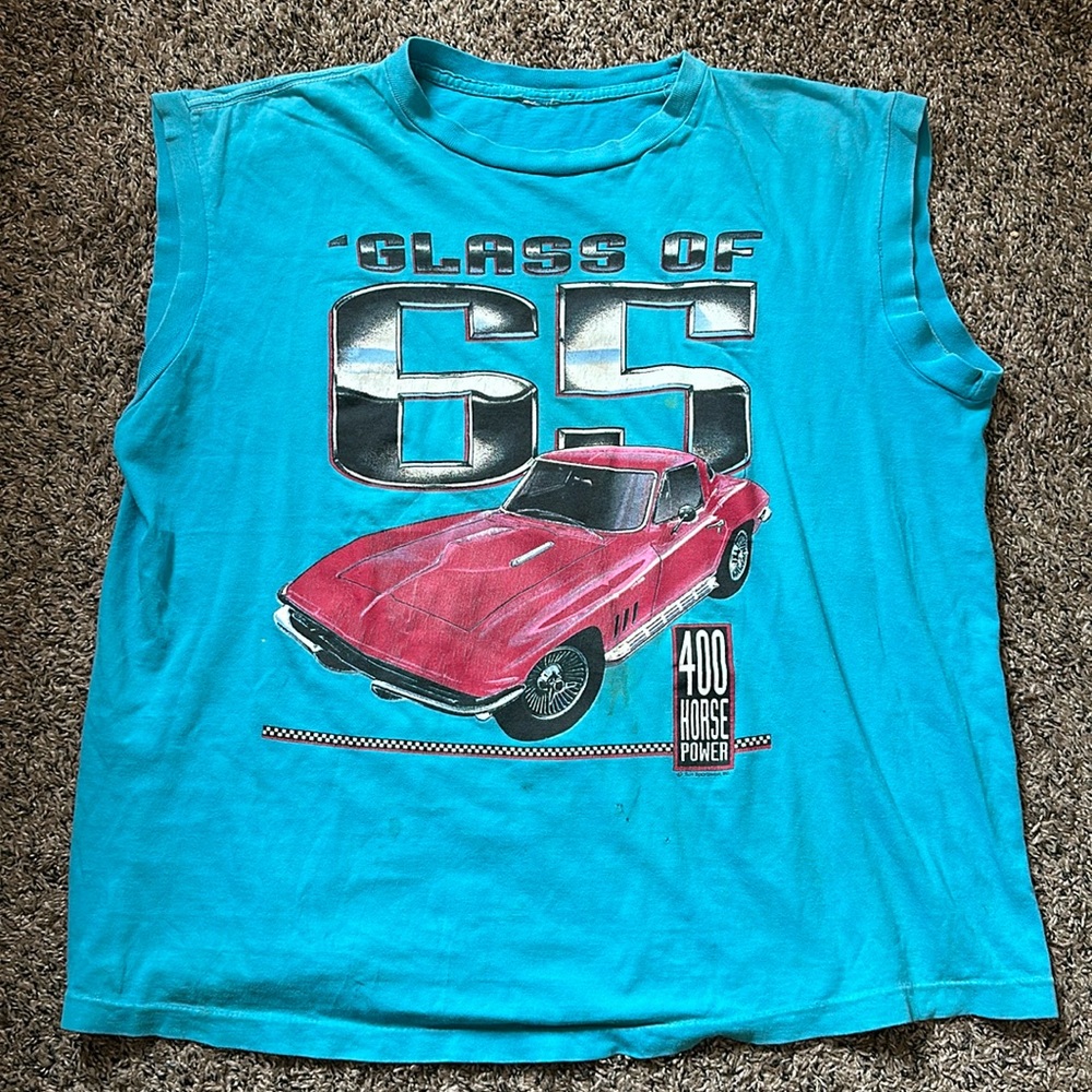 NEVER WORN Vintage Teal Muscle Tee, 1965